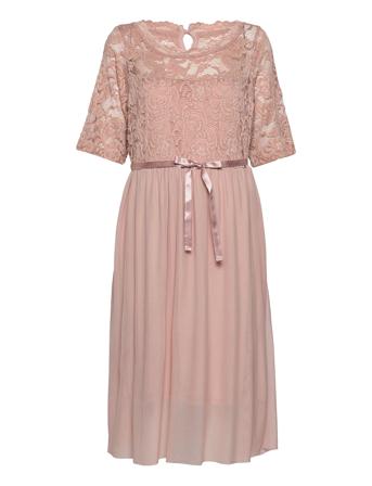 Mlmivana 2/4 Mesh Abk Dress Cu. Pink Mamalicious