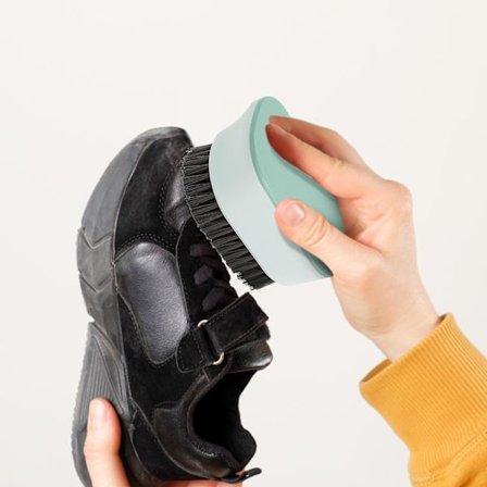 Kontrastfärgad tvättborste Hushållsrengöringsborste Multifunktionell mjuk borste Färgad skoborste Dagliga nödvändigheter Liten borste(Grön)