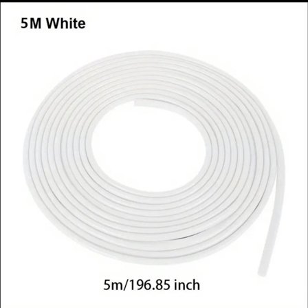 *Hvid* Bildørsbeskytter Universal Bildørskantbeskyttere Strimmel Gummiliste Forsegling Ridsebeskyttelsesstrimmel til Bildøre Hvid