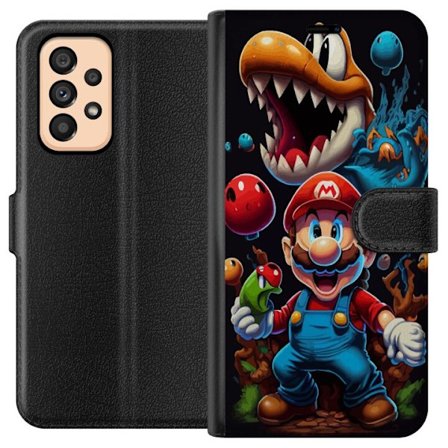 Yhteensopiva Lompakkokotelo Samsung Galaxy A53 5G Mario ja ystävät