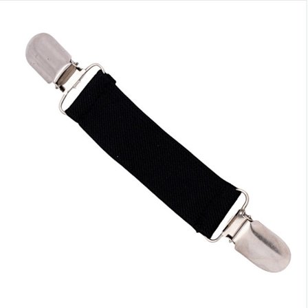 Vintage dobbeltendet Duckbill Sweater Clip Sjal Cardigan Clip - Sikker og stilfuld Black