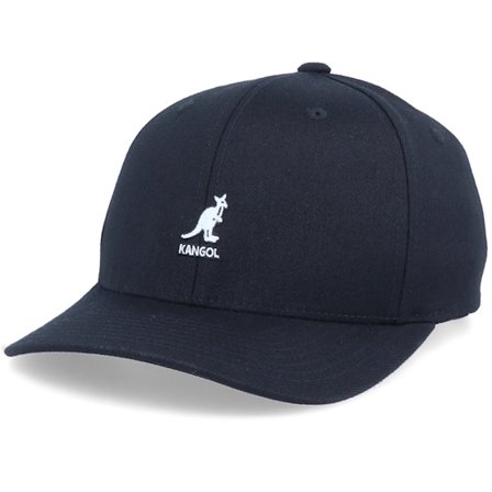 Kangol - Noir flexfit Casquette - Wool Black Flexfit @ Hatstore