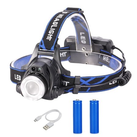 Sensor LED-hovedlampe med høj lysstyrke, bærbar vandtæt fiskeri-lygte (induktionsstil)