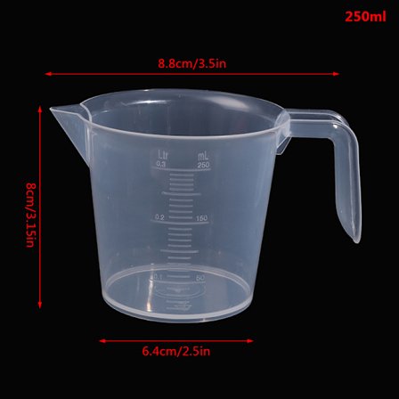 Mätkopp i plast med våghandtag Transparent mätning C