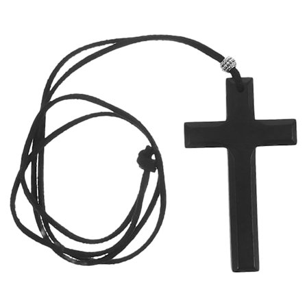 Korsanheng til bil, dekorativt kors i tre, til å henge på speilet (FMY)