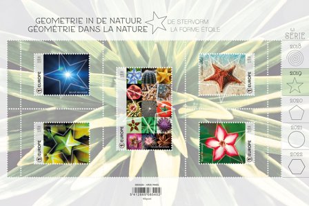 Belgien - Geometri - Postfrisk ark