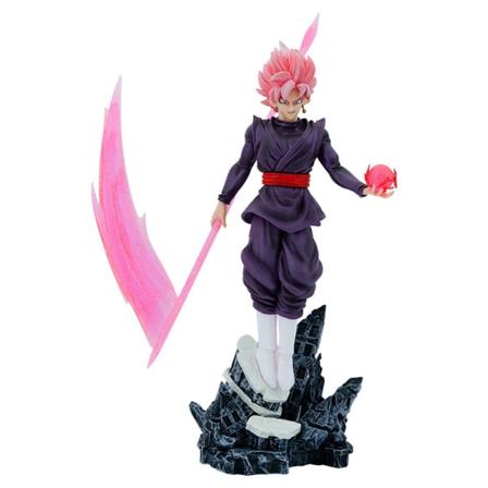 Rosa hår Super Saiyan Anime Statyett Dragon Ball Action Figur Leksak Modell