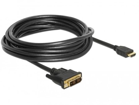 Delock adapterkabel - HDMI / DVI - 5 m