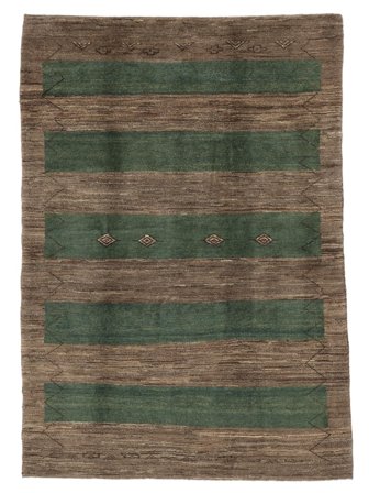 168X235 Tapis Gabbeh Persan Fine Moderne Marron/Noir (Laine, Perse) Carpetvista