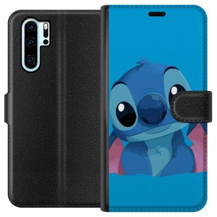 Huawei P30 Pro Lompakkokotelo Stitch Sininen