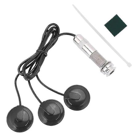 Gitarrpickup 3x Piezo Pickup Transducer för Akustisk Gitarr Ukulele Mandolin Instrument