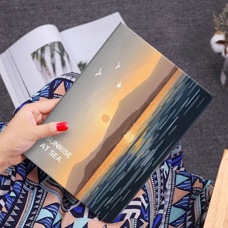 Tyylikäs silikonikotelo iPad Mini 4/5 7.9" "Sea Sunrise" -laitteelle