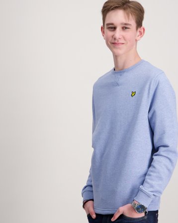 Lyle & Scott Heather Crew Neck Sweatshirt Blå Genser Gutt - Kids Brand Store
