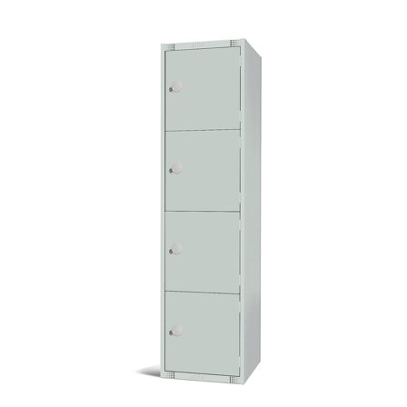 Elite locker, 4 door, 1800x450x450 mm, grey
