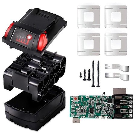 18v 10-kennoinen 3.0ah 4.0ah 5.0ah 18650 Akku Kotelo Vaihto Rikkoutuneelle Akun Muovikuorelle