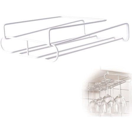 (Vit) 1-delad vinglas hållare, vinglas hållare, vinglas