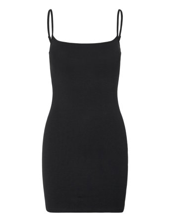 Gina Tricot Basic Mini Slip Dress - Black - XS