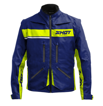 Chaqueta de Enduro Shot Contact Assault 2.0 Azul/Amarillo Neón L
