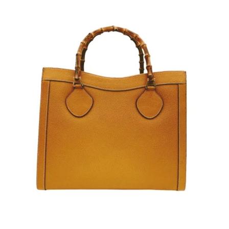 Gucci Vintage, Pre-owned Bag Geel, Dames, Maat:ONE Size,leer
