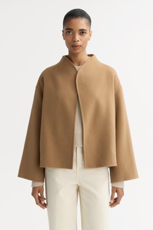 Soft Goat - Short jacket - Cashmere jacket - XL - Camel