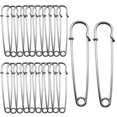 Stor Tykk Cardigan DIY-Skjørt Fast Kles Sølvgenser Brosje Sikkerhetsnåler