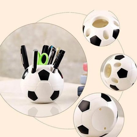 Kreativ pennholder Fotball Barn Pennholder Penn Boks Skrivebord Organizer