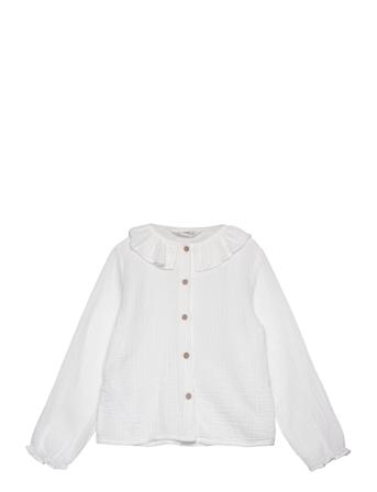 Cheesecloth Cotton Blouse Mango White