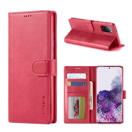 LC.Imeeke läder Samsung Galaxy S20 FE 5G / Samsung Galaxy S20 FE fodral - Rosa