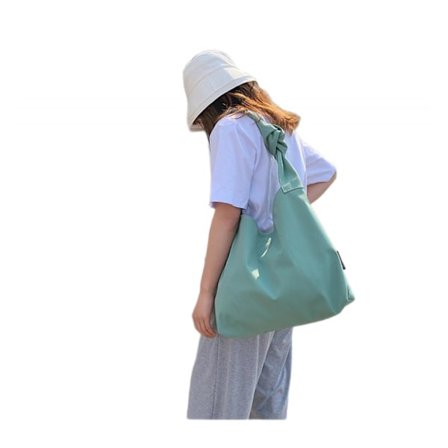 Stor Shoppingväska Handväskor Axelremsväska Dam Casual Chic Cross Bag För Resor Dagligt Bruk Grön
