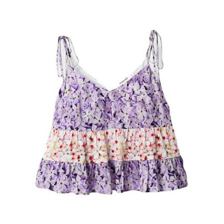 Desigual, Tank-Top floral Fioletowy, Kobieta, Rozmiar: L