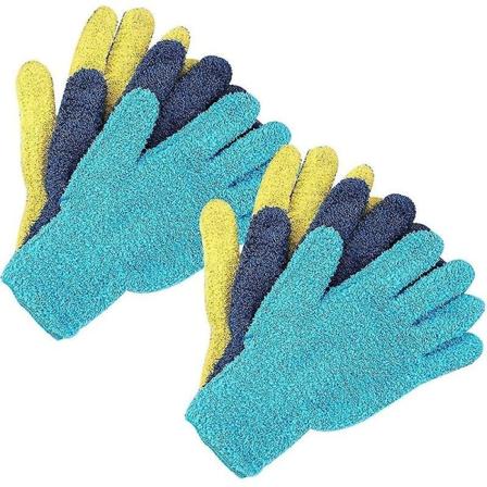 6 stk. Ultramyk mikrofiber vaskehanske gjenbrukbare støvhansker våt eller tørr bruk for lastebilrengjøring