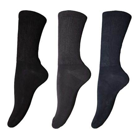 Herr Extra-Wide Comfort Fit Big Foot Socks (3 par) 11-14 UK B