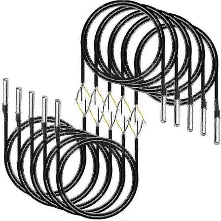 10 stk. Vandtæt DS18b20 Temperatursensor, Digital Temperatur Termisk Kabel Temperatur (-55- +