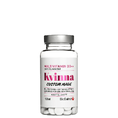 BioSalma Multivitamin Kvinna D-vitamin++ 100 tabletter