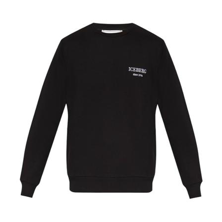 Iceberg, Sweatshirt with logo Zwart, Heren, Maat:S