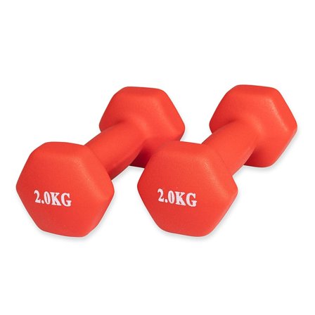 ASG Håndvægt Sæt Neopren 2 kg, Sport & Velvære, Vægte, Håndvægte