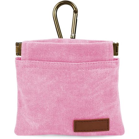 Træningspose til kæledyr - Godbidspose til hunde - Bærbar taske til gåture med kæledyr - Velegnet til rejser eller udendørs aktiviteter (Pink)