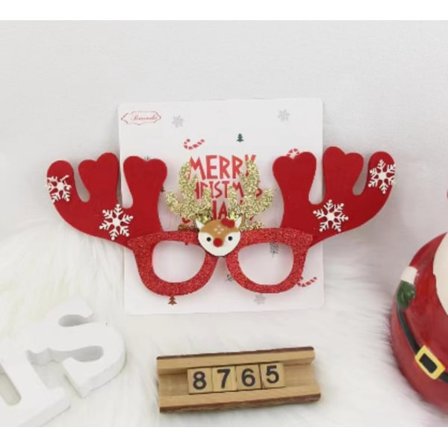 Julglasögonram, Julpartytillbehör, Juldekorationer, Presenter, Små Presenter, Söta Julglasögon