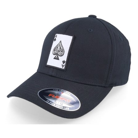 Iconic - Noir flexfit Casquette - Ace Of Spades Black Flexfit @ Hatstore