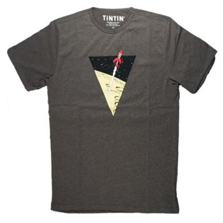 Tintin - T-Shirt - Klassiska månraketen