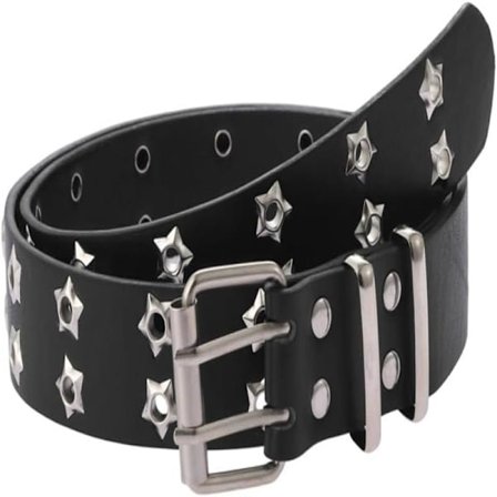 Fairy Grunge Læderbælter Y2K Dame Stjerne Punk Goth Spænde Øje Midje Æstetisk Bælte Tilbehør Fairycore 110cm-FD-