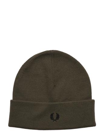 Merino Wool Beanie Khaki Fred Perry