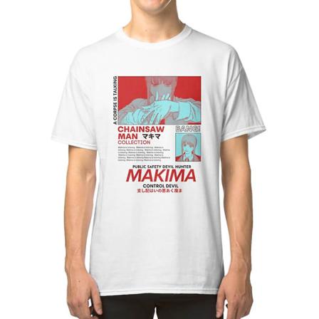 Makima Red - T-shirt för motorsågsman XL