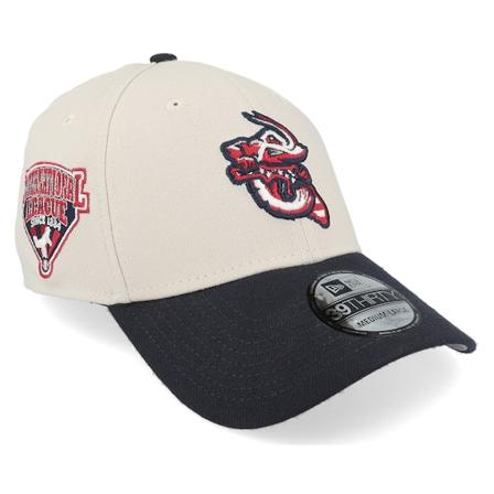 New Era - MiLB Beige flexfit Cap - Jacksonville Jumbo Shrimp Milb24 July4 39THIRTY Stone/Navy Flexfit @ Hatstore