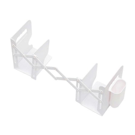 Säädettävä kirjateline teleskooppihylly kynätelineellä, toimistokirjateline