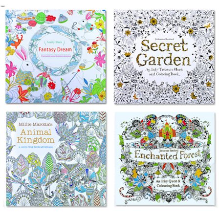 Fargeleggingsbok Stressavlastning Voksenutgave Håndmalt Fargelegging Mandala Maling Fargelegging