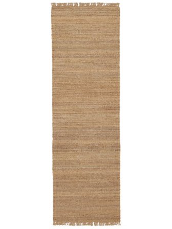 Innen-/Outdoor-Teppich Solista Plain Jute Beigeläufer Klein