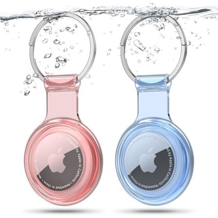 2-pakkaus Airtag-pidike, Airtag-pidike-avainperä yhteensopiva Apple AirTagien kanssa, vedenpitävä ja pölytiivis ja törmäyssuojattu Airtag-kotelo 