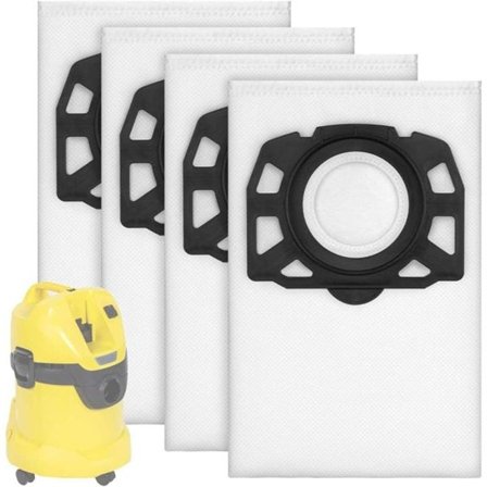 Dammsugarpåse till Kärcher WD2 / WD3 / KD3 4-pack