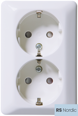 ELKO RS Nordic Kappe for dobbelstikk m/jord påvegg